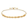 Thumbnail Image 1 of 5.0mm Diamond-Cut Rope Chain Bolo Bracelet in Hollow 10K Gold - 10.5"