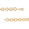 Thumbnail Image 2 of Diamond-Cut Circle Link Bracelet in 10K Gold - 7.5"
