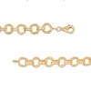 Thumbnail Image 1 of Diamond-Cut Circle Link Bracelet in 10K Gold - 7.5"