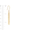 Thumbnail Image 3 of Linear Curb Chain Drop Earrings in 10K Gold
