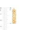 Thumbnail Image 3 of Curb Chain Hoop Earrings in 10K Gold
