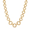 Thumbnail Image 1 of Graduated Diamond-Cut Circle Link Necklace in 10K Gold