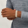 Thumbnail Image 2 of Men's 16.0mm Multi-Row Link Chain Bracelet in Hollow 10K Two-Tone Gold - 8.5"