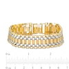 Thumbnail Image 3 of Men's 16.0mm Multi-Row Link Chain Bracelet in Hollow 10K Two-Tone Gold - 8.5"