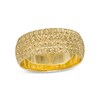 Thumbnail Image 1 of 8.0mm Diamond-Cut Multi-Row Dome Band in 10K Gold - Size 7