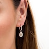 Thumbnail Image 2 of Wonder Woman™ Collection 1/3 CT. T.W. Multi-Color and White Diamond Cheetah Earrings in Sterling Silver and 10K Gold
