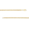 Thumbnail Image 2 of 2.4mm Diamond-Cut Hollow Glitter Rope Chain Anklet in 10K Gold - 10"