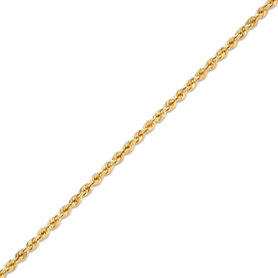 10K Yellow Gold bracelet Chain style Rope Diamond-cut 7 in 1.8 mm 10K Yellow Gold bracelet Chain style Rope Diamond-cut 7 in 1.8 mm