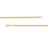 2.4mm Diamond-Cut Hollow Glitter Rope Chain Bracelet in 10K Gold - 7.5"