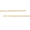 Thumbnail Image 2 of 2.4mm Diamond-Cut Glitter Rope Chain Bracelet in Hollow 10K Gold - 7.5"