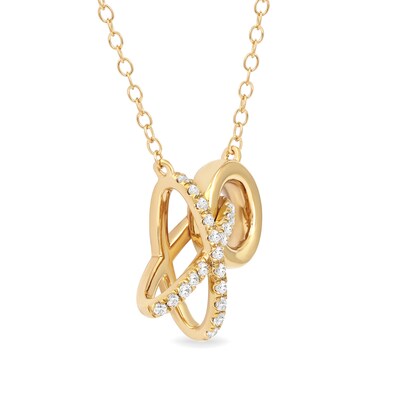 16ct tw Diamond Swirl Cluster Fashion Pendant in Sterling Silver with 18 cable chain