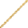 Thumbnail Image 0 of Men's 5.5mm Diamond-Cut Solid Glitter Rope Chain Bracelet in 10K Gold - 9"