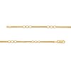 Thumbnail Image 3 of Made in Italy 2.7mm Curb Chain Triple Link Necklace in 14K Gold - 18"