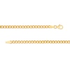 Thumbnail Image 3 of Made in Italy Diamond-Cut Graduated Curb Chain Necklace in 14K Two-Tone Gold - 18"