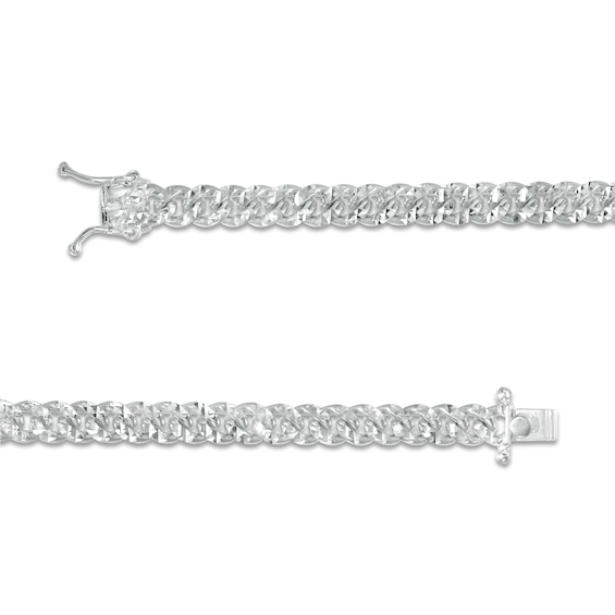 Men's 6.0mm Diamond-Cut Cuban Link Chain Necklace in Solid Sterling Silver - 22"