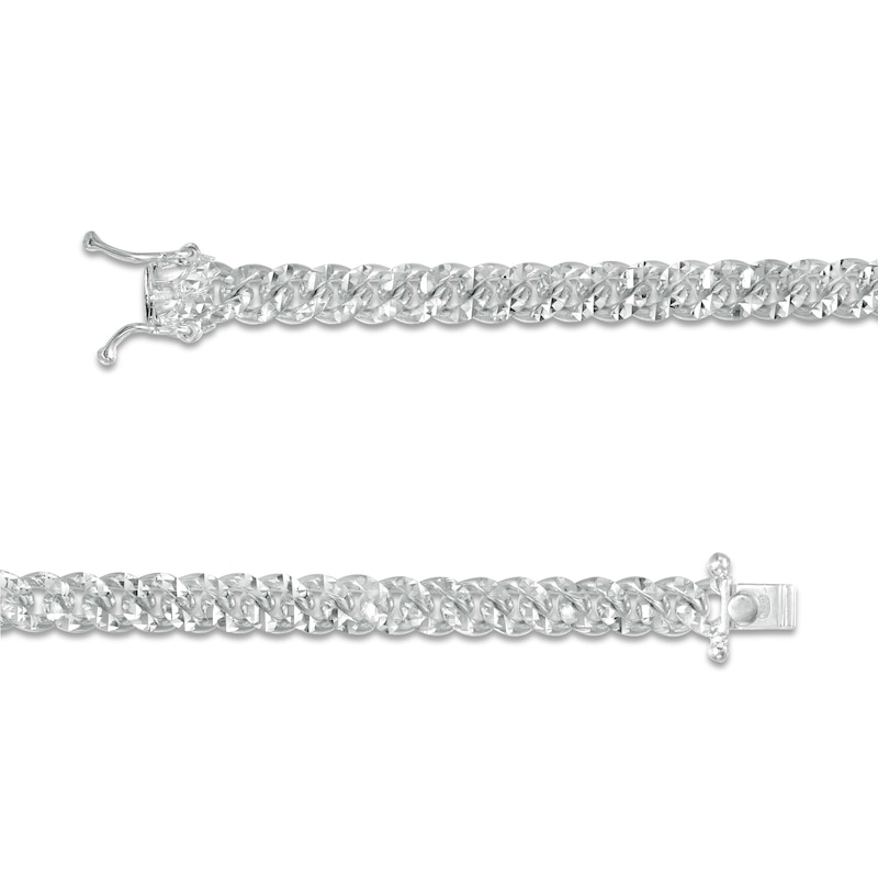 Men's 6.0mm Diamond-Cut Cuban Link Chain Necklace in Solid Sterling Silver  - 22"