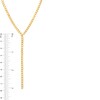 Thumbnail Image 4 of 3.0mm Curb Chain "Y" Necklace in Hollow 10K Gold - 17"