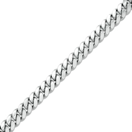 Men's 7.2mm Solid Cuban Curb Chain Bracelet in Sterling Silver - 8.5&quot;