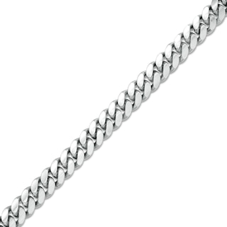 7.2mm Cuban Curb Chain Bracelet in Solid Sterling Silver  - 8.5"