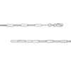 Thumbnail Image 2 of 3.7mm Oval Link Chain Necklace in Solid Sterling Silver  - 24"
