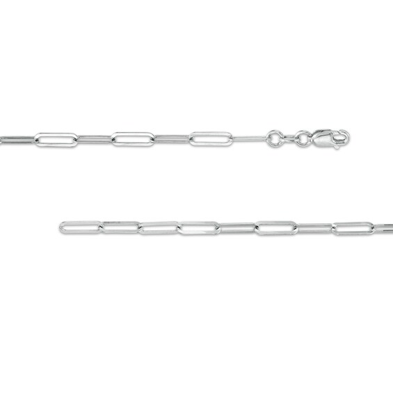 3.7mm Oval Link Chain Necklace in Solid Sterling Silver - 24"