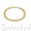 Thumbnail Image 3 of Made in Italy 6.1mm Double Link Chain Bracelet in Hollow 14K Gold - 7.5"