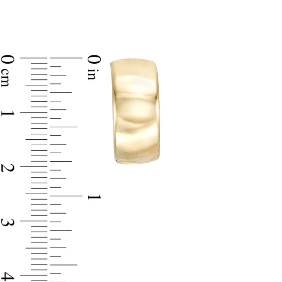Made in Italy 15.0mm Tube Hoop Earrings in 10K Gold