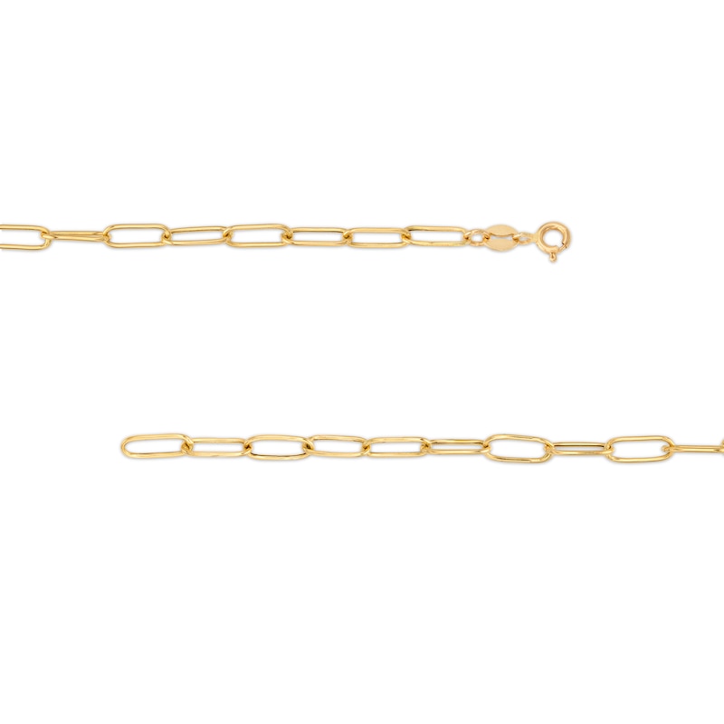 italia D'oro Elongated Oval Link Necklace 14K Yellow Gold 20