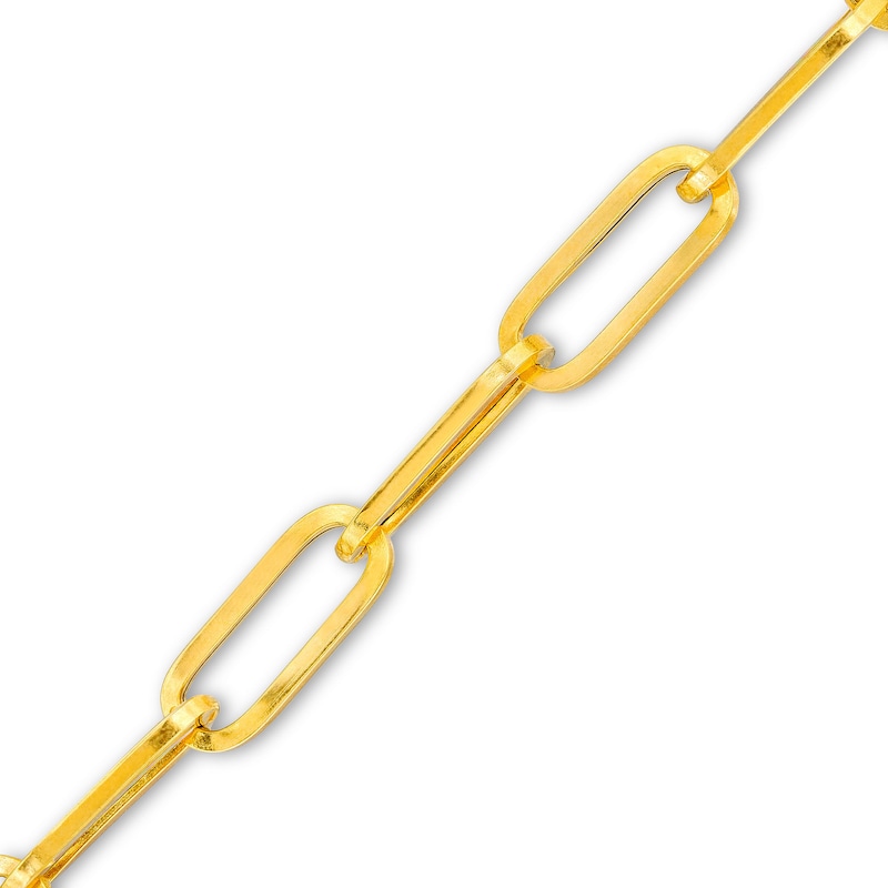 Main Image 1 of Italian Gold 7.5mm Cheval Chain Bracelet in Hollow 14K Gold - 7.5"