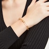 Thumbnail Image 2 of Italian Gold 7.5mm Cheval Chain Bracelet in Hollow 14K Gold - 7.5"