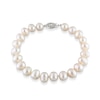 Thumbnail Image 0 of 7.5-8.0mm Freshwater Cultured Pearl Strand Bracelet with Sterling Silver Clasp-7.75"