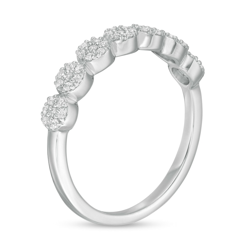 Main Image 3 of 1/4 CT. T.W. Composite Diamond Seven Stone Ring in 10K White Gold