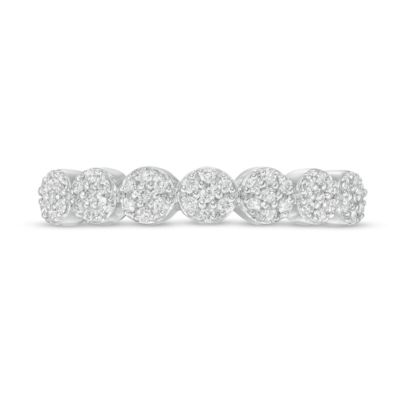 Main Image 4 of 1/4 CT. T.W. Composite Diamond Seven Stone Ring in 10K White Gold