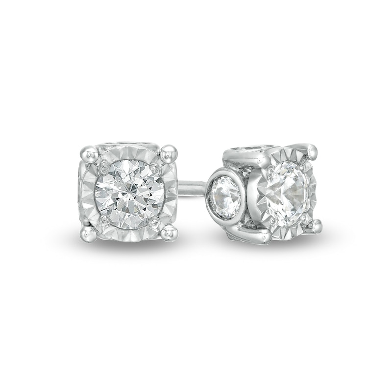 Main Image 1 of 1 CT. T.W. Diamond Stud Earrings in 10K White Gold