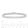 Thumbnail Image 3 of 5 CT. T.W. Composite Cushion Diamond Tennis Bracelet in 10K White Gold - 7.25"