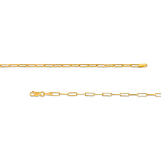 Made in Italy 2.0mm Oval Link Chain Necklace in Solid 14K Gold - 18"