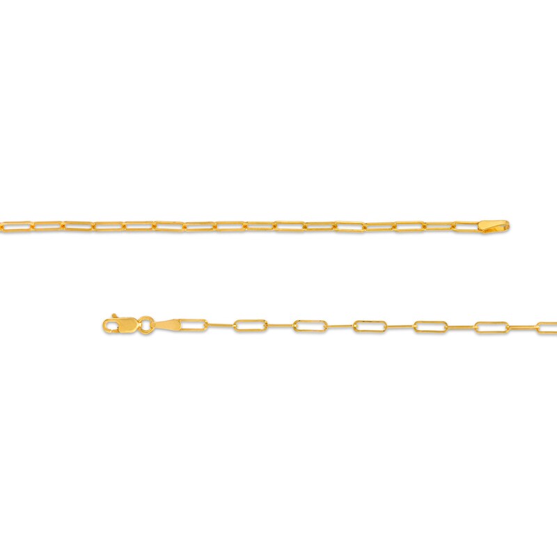 Main Image 3 of Made in Italy 2.0mm Oval Link Chain Necklace in Solid 14K Gold - 18"