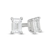 Thumbnail Image 0 of 1/4 CT. T.W. Emerald-Cut Diamond Solitaire Stud Earrings in 10K White Gold (I/I2)