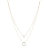 Thumbnail Image 0 of 1/3 CT. T.W. Diamond Double Strand Circle Necklace in 10K Gold