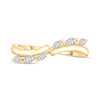 1/4 CT. T.W. Marquise Diamond Criss-Cross Ring in 10K Gold