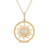 Thumbnail Image 1 of 1/3 CT. T.W. Diamond Sun Pendant in 14K Gold