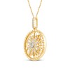 Thumbnail Image 2 of 1/3 CT. T.W. Diamond Sun Pendant in 14K Gold