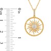 Thumbnail Image 3 of 1/3 CT. T.W. Diamond Sun Pendant in 14K Gold