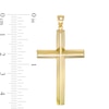 Thumbnail Image 1 of Men's Triangular Cross Necklace Charm in 10K Gold