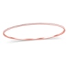 Thumbnail Image 0 of 1/2 CT. T.W. Diamond Line Bangle in 10K Rose Gold - 7.5"