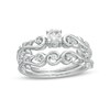 1/3 CT. T.W. Diamond Vine Bridal Set in 10K White Gold