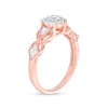 Thumbnail Image 2 of 1/3 CT. T.W. Diamond Butterfly-Sides Vintage-Style Engagement Ring in 10K Rose Gold