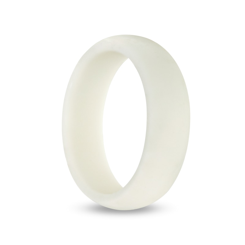 Main Image 3 of 6.0mm Comfort-Fit Wedding Band in White Silicone