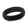 Thumbnail Image 1 of 6.0mm Comfort-Fit Wedding Band in Black Silicone