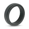 Thumbnail Image 2 of 7.0mm Stepped Edge Comfort-Fit Wedding Band in Grey Silicone